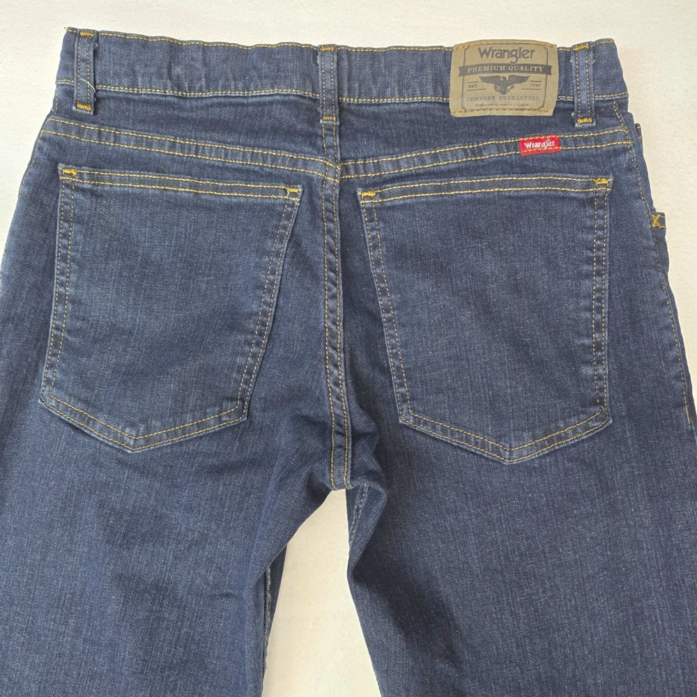 Wrangler Mens Classic Boot Jeans Dark Wash Size 30x28 Stretch Denim - Picture 7 of 13